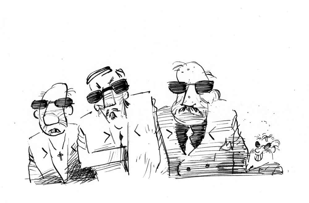 Cartoon of The (Mafia) Family